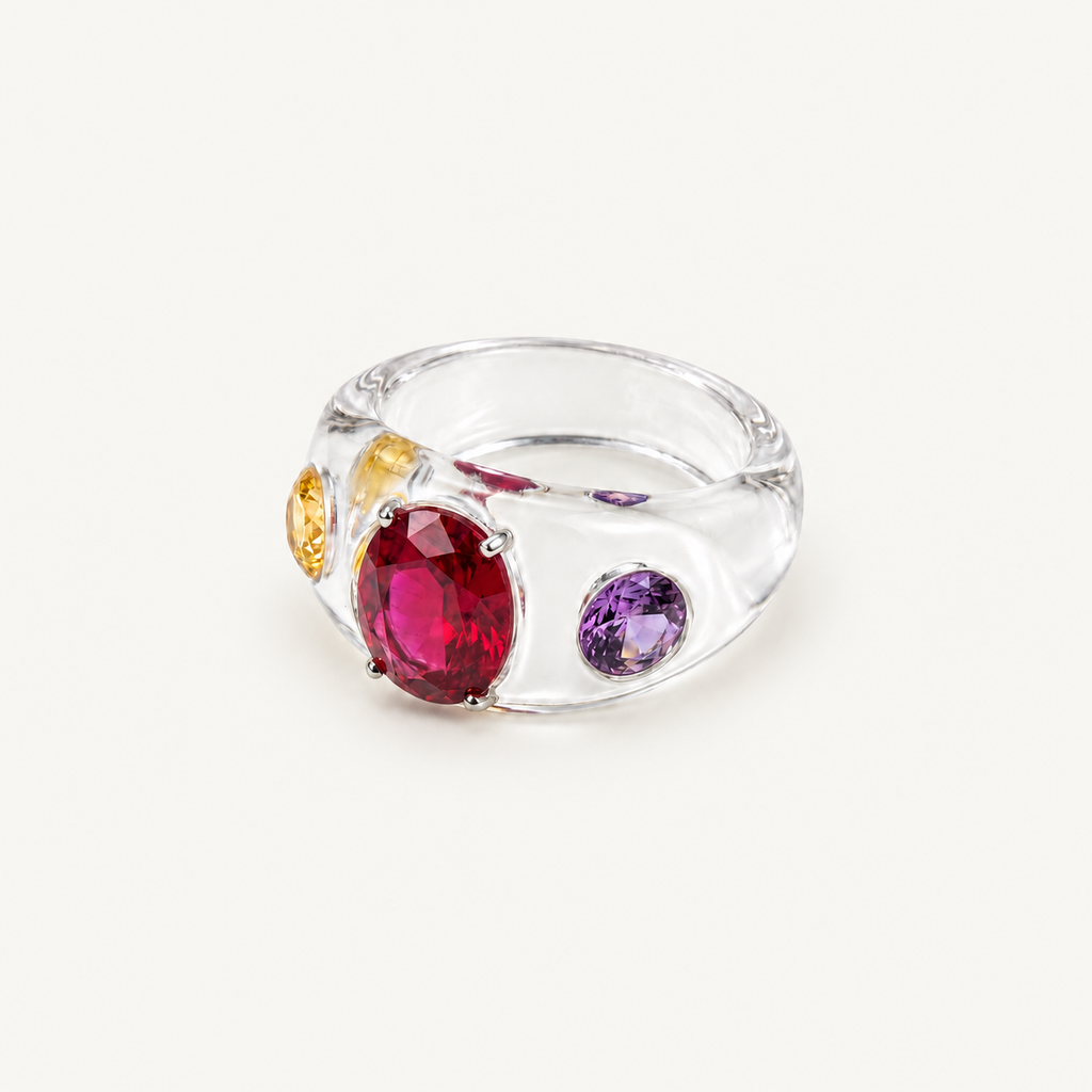 Crystal Candy Statement Ring