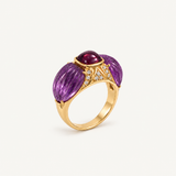 Gilded Violet Ring