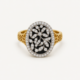 Midnight Flora Ring