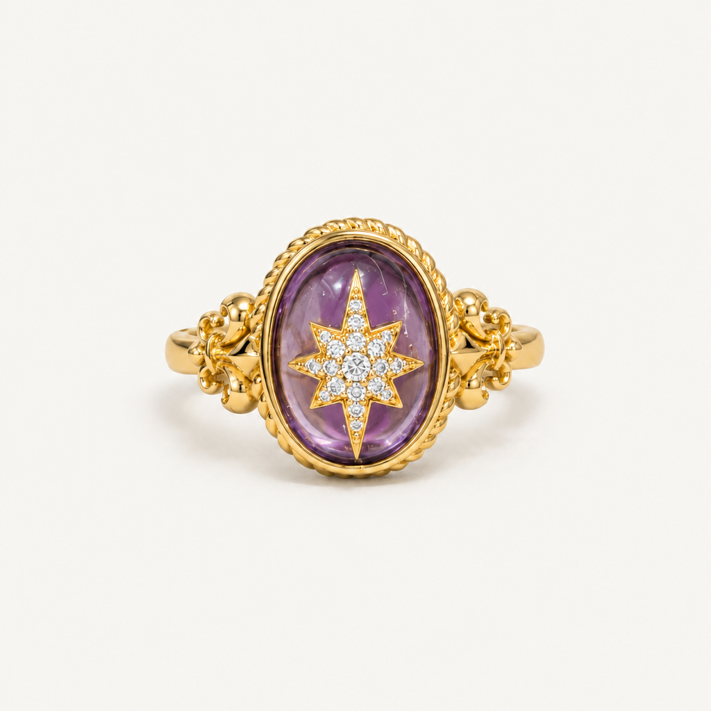 Violet Oracle Ring