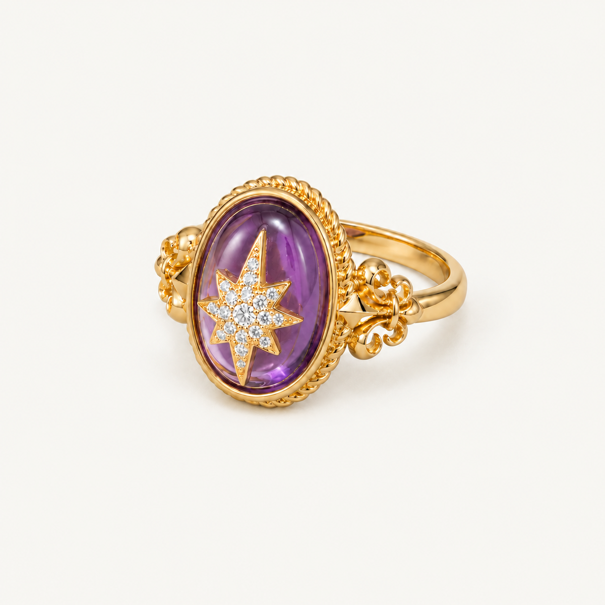 Violet Oracle Ring