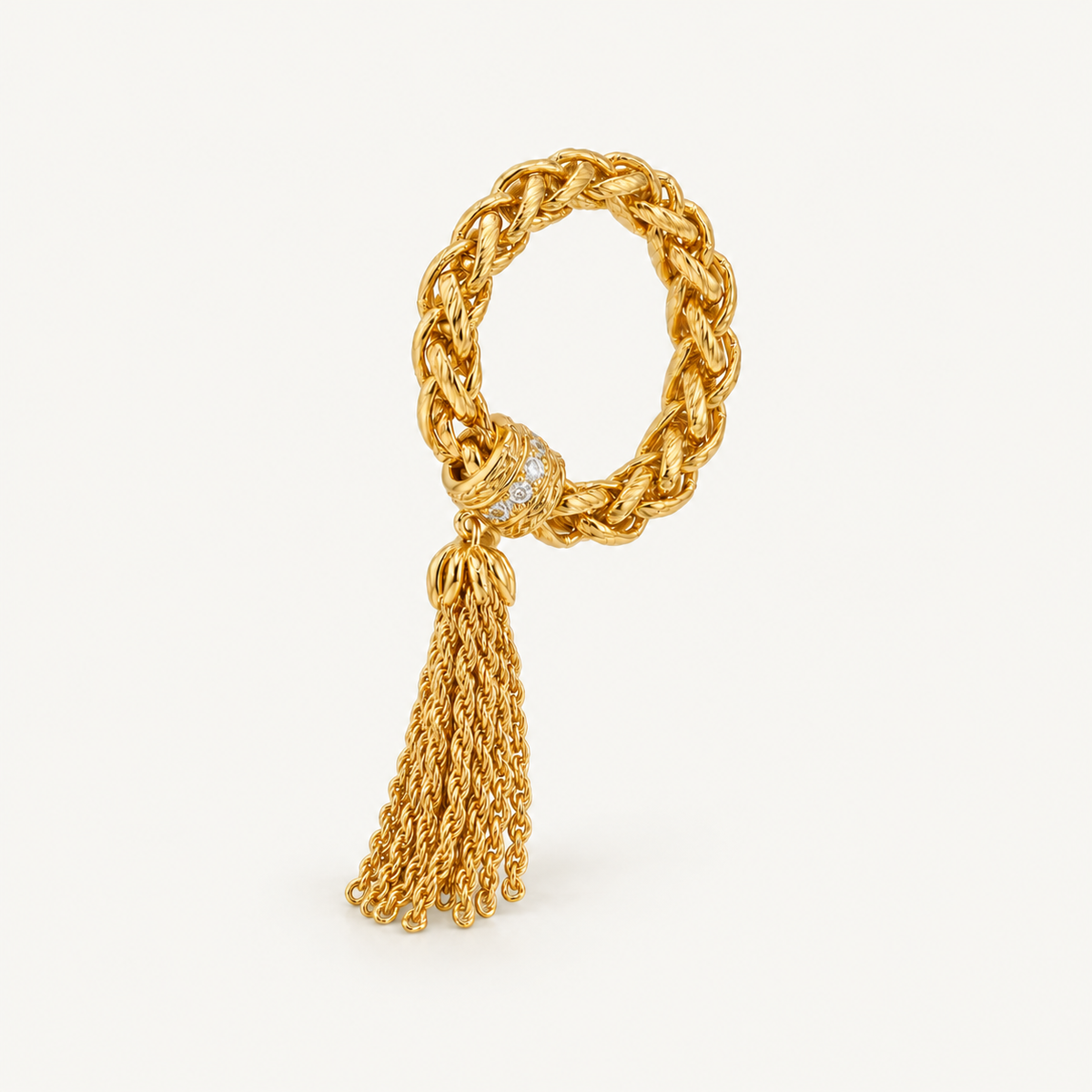 Gilded Tassel Ring