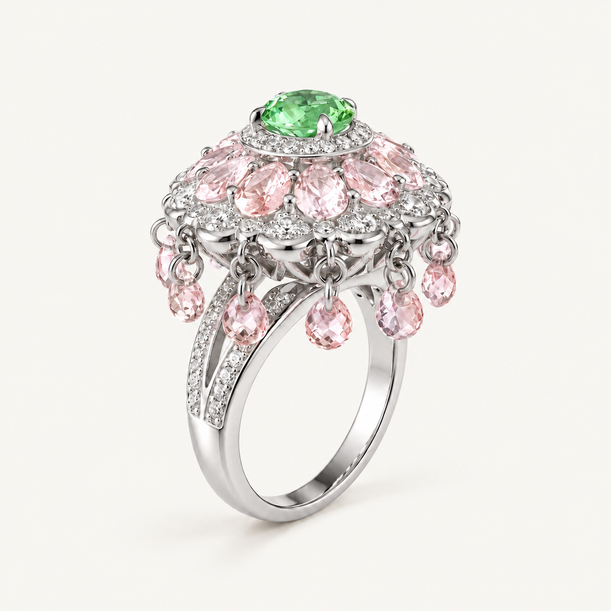 Peach Blossom Carousel Ring