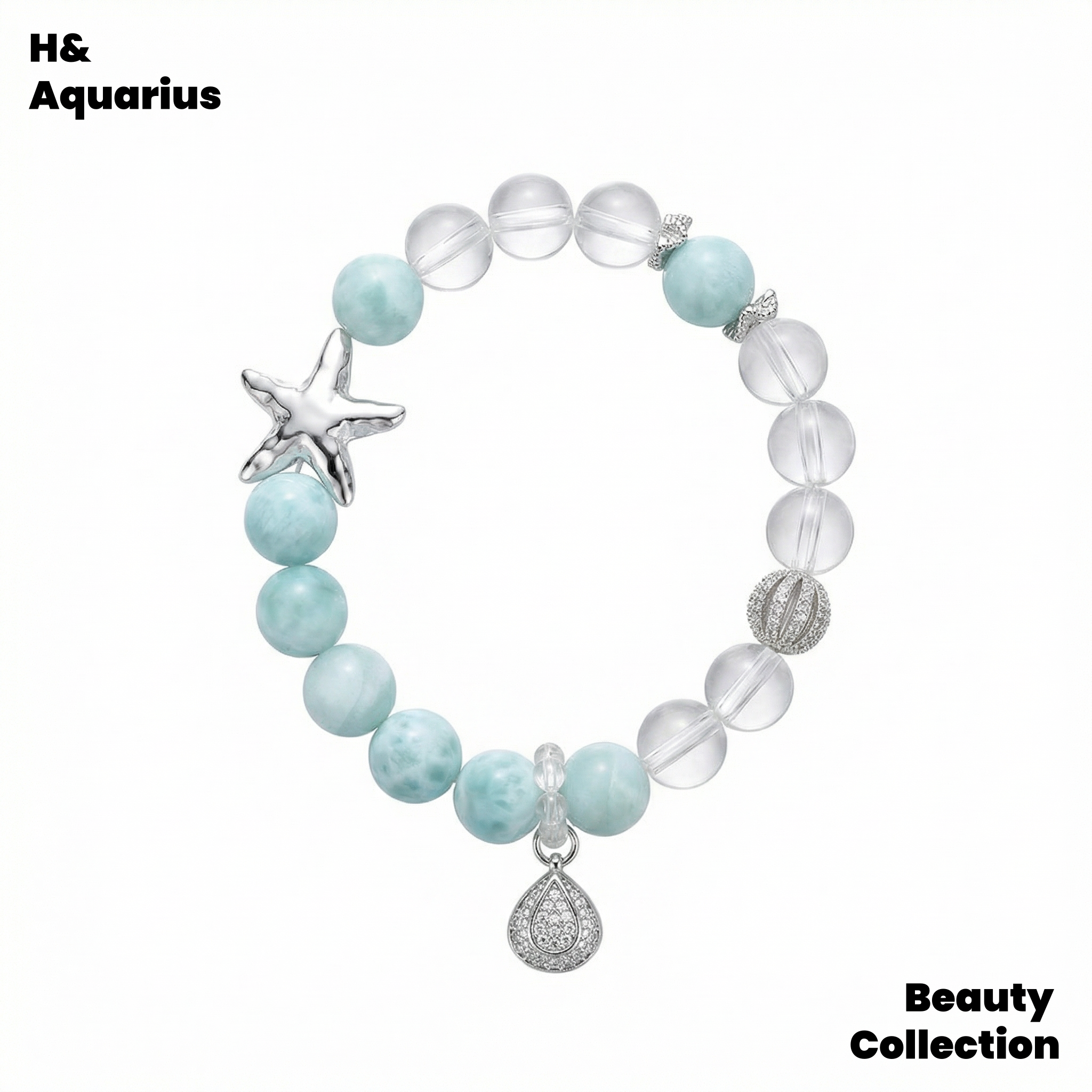 925 Silver & Zirconia Ocean Star Bracelet - Luxury Summer Minimalist Chain for Women