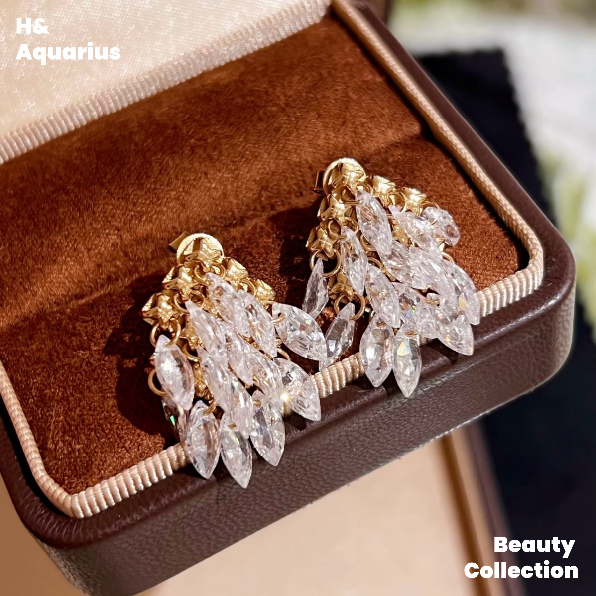 925 Silver & Zirconia Starry Dome Earrings - Luxury Elegant Statement Dangle Earrings