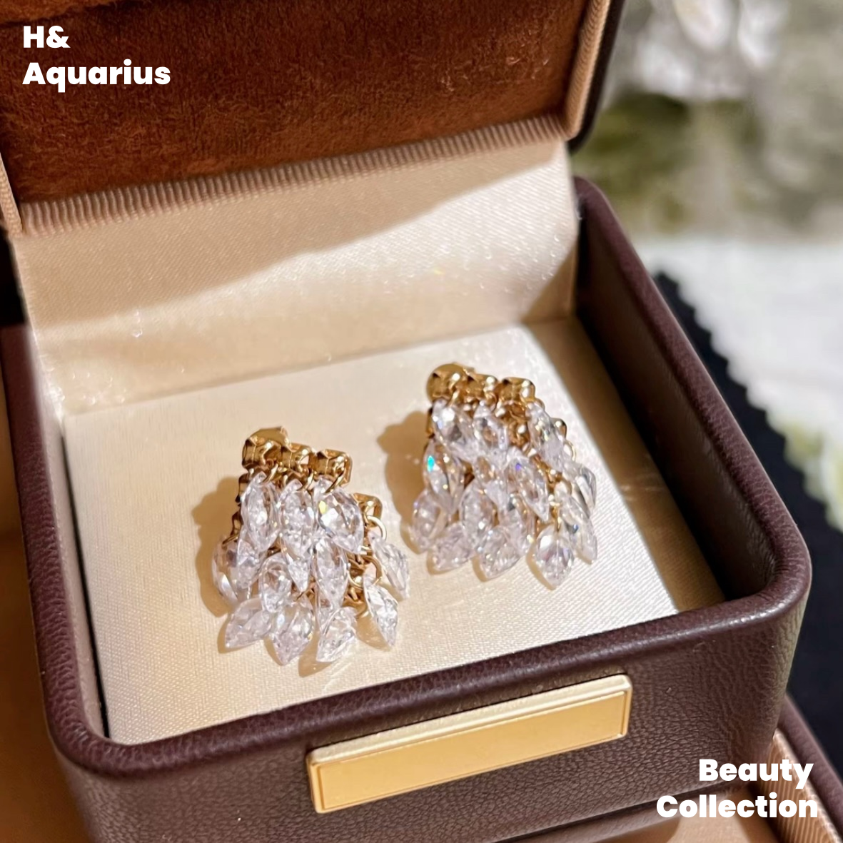 925 Silver & Zirconia Starry Dome Earrings - Luxury Elegant Statement Dangle Earrings